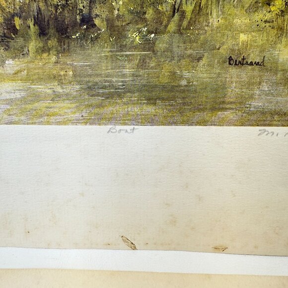 Mary Vincent Bertrand Boat‎ Print Signed Numbered Louisiana Artist - Picture 4 of 14